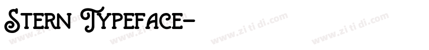 Stern Typeface字体转换